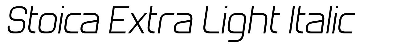 Stoica Extra Light Italic